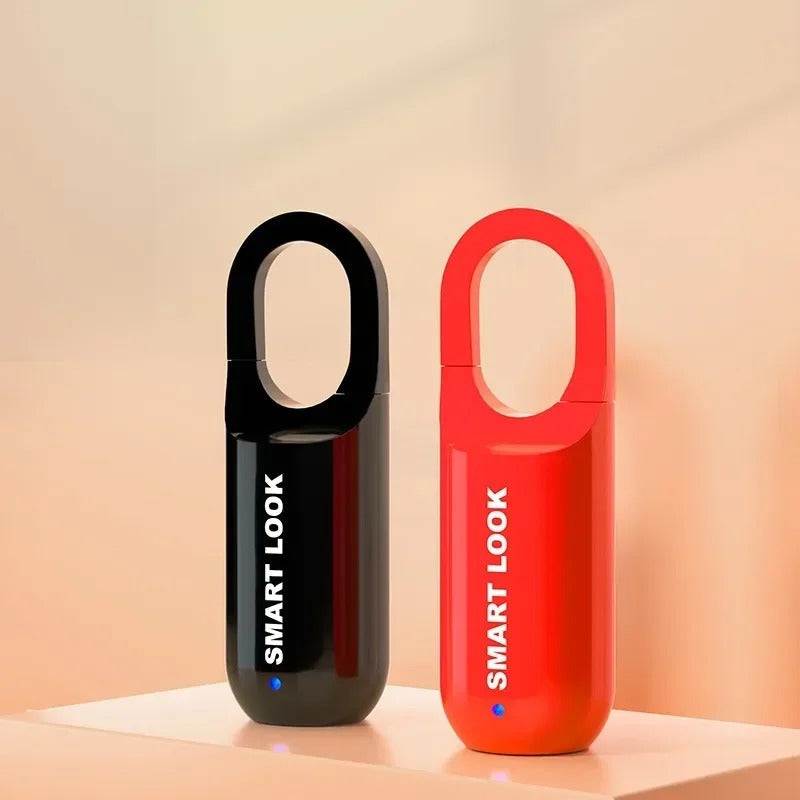 Candados inteligentes SMART LOOK negro y rojo con diseño moderno y tecnología avanzada para Seguridad Inteligente